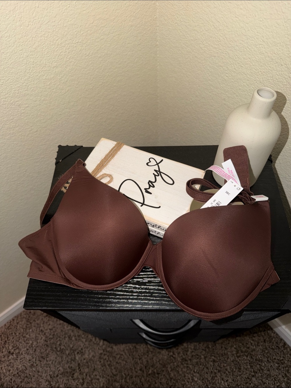 PINK Victoria's Secret Smooth Molded Bra - Deep Brown